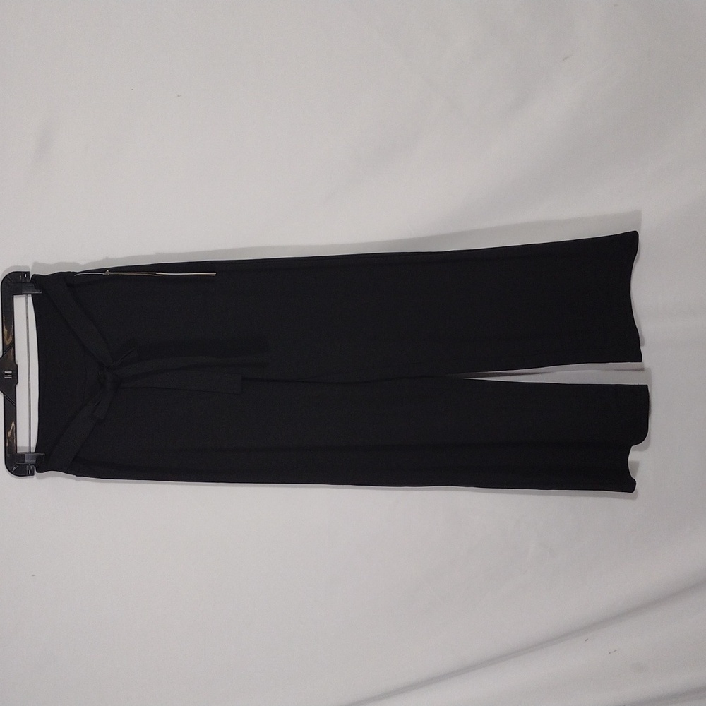 NWT Three Dots Caviar Allison Tie Trousers Women's Size Large